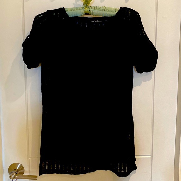 Sheer striped black tee - Picture 2 of 4
